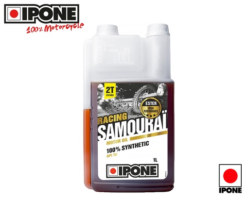 IPONE SAMOURAI RACING - Huile moteur 2T 100% Synthétique - 1L